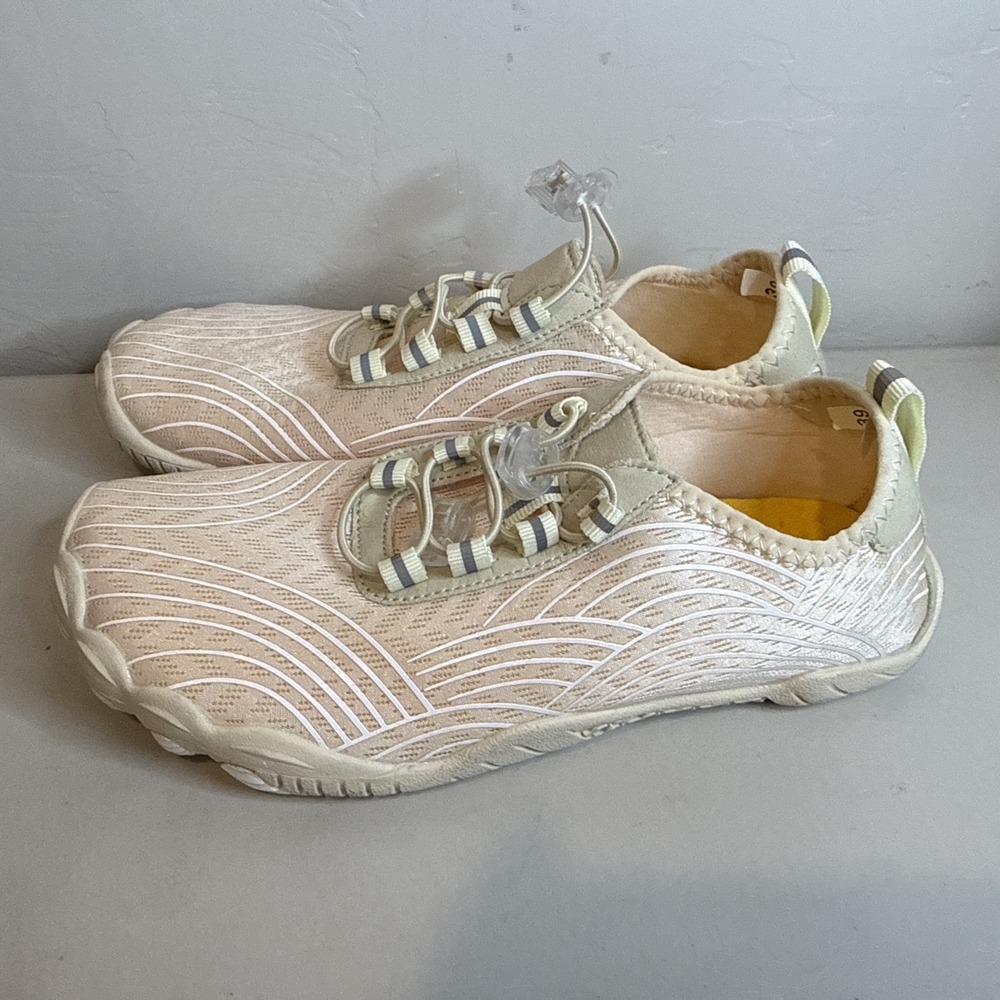 Unbranded Women Barefoot Shoes Size 9 Peach Beige Athletic Sneakers Wide Toe Box
